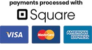 Todos nuestros pagos en línea son procesados por Square