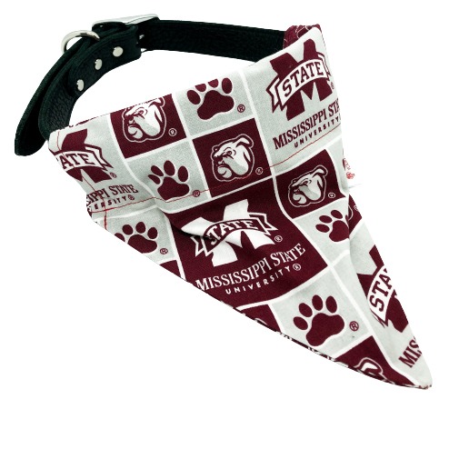 Pañuelo para perro Bulldogs de la Universidad Estatal de Mississippi