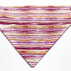 Pink Linear Print dog bandana