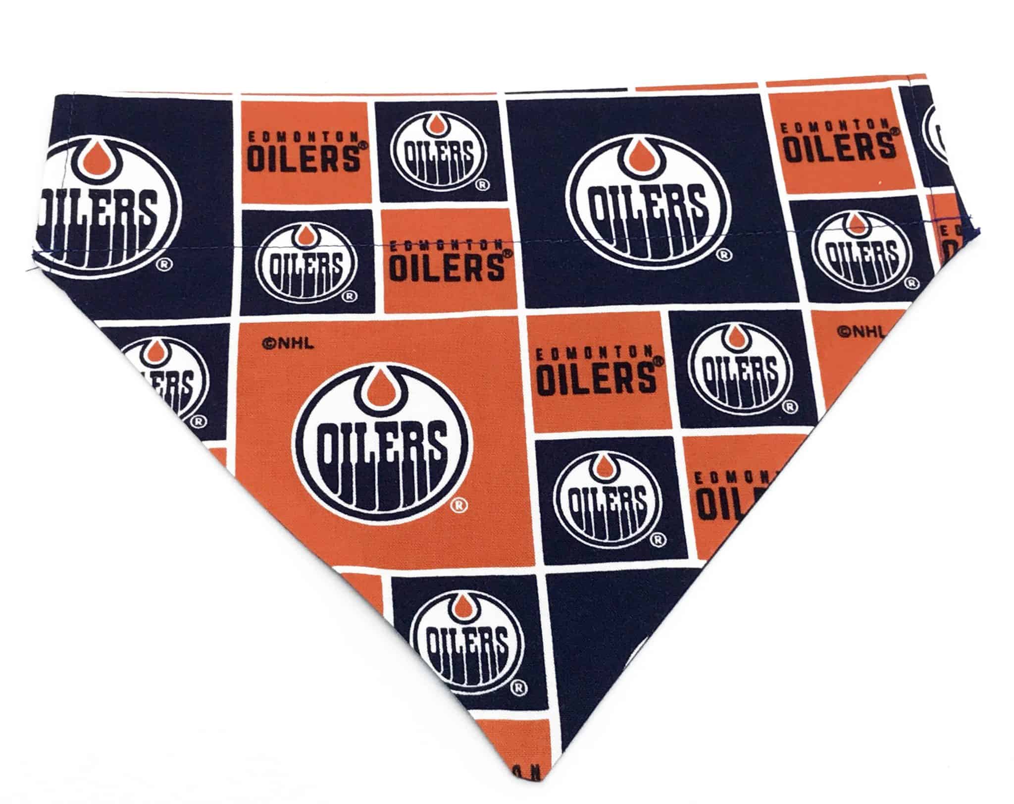 Reversible Edmonton Oilers Dog Bandana Dress Up Your Pup