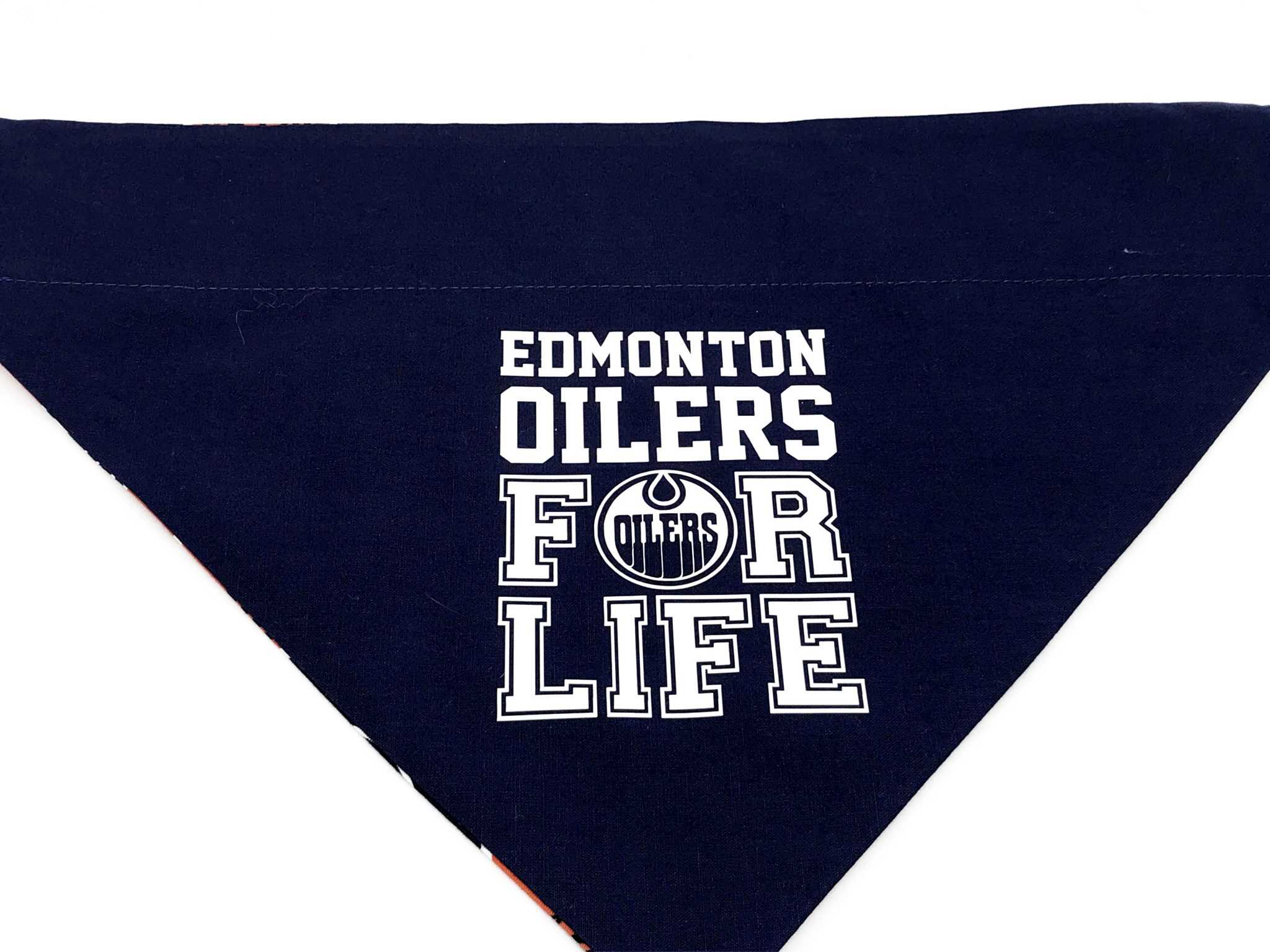 Reversible Edmonton Oilers Dog Bandana Dress Up Your Pup
