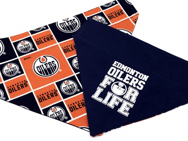 Bandana pour chien des Oilers d'Edmonton