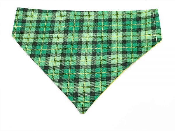 Irish Plaid dog bandana