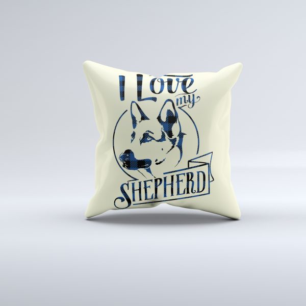 I Love My Shepherd Pillow Cover - Image 2