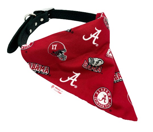 Pañuelo para perro Crimson Tide de la Universidad de Alabama