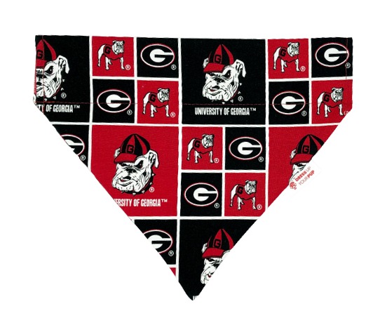 Hondenbandana van de Universiteit van Georgia Bulldogs
