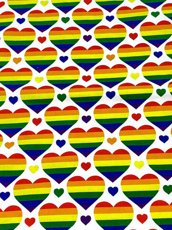 Peace Love and Hearts Dog Bandana – Image 5