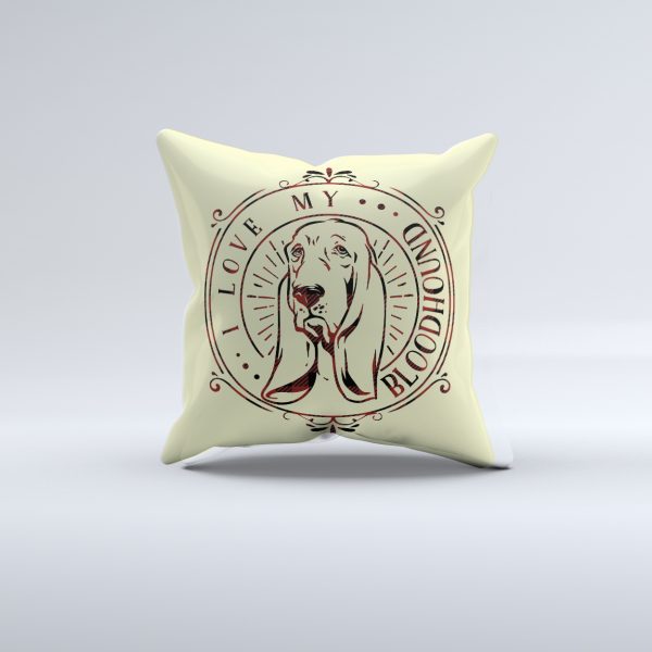 Housse de coussin J'aime mon limier