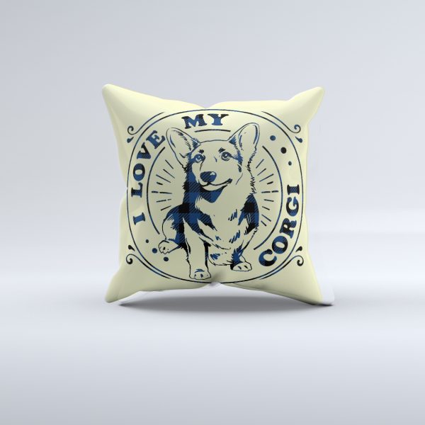 I Love My Corgi Pillow Cover - Afbeelding 2