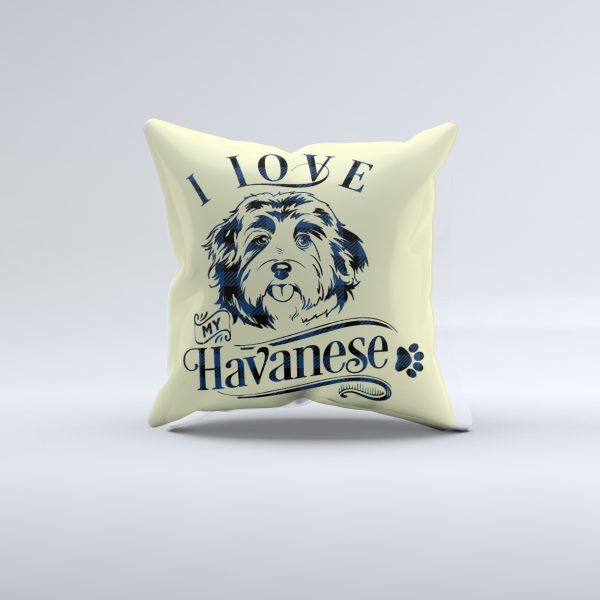 I Love My Havanese Pillow Cover - Bild 2