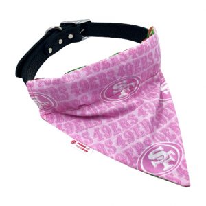 San Francisco 49ers Bandana Pink Dog