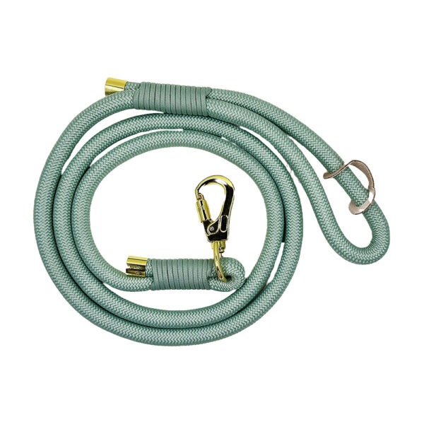 Sage green rope leash