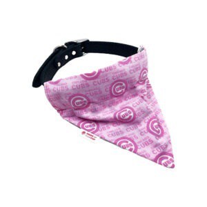 Bandana pour chien rose Cubs de Chicago
