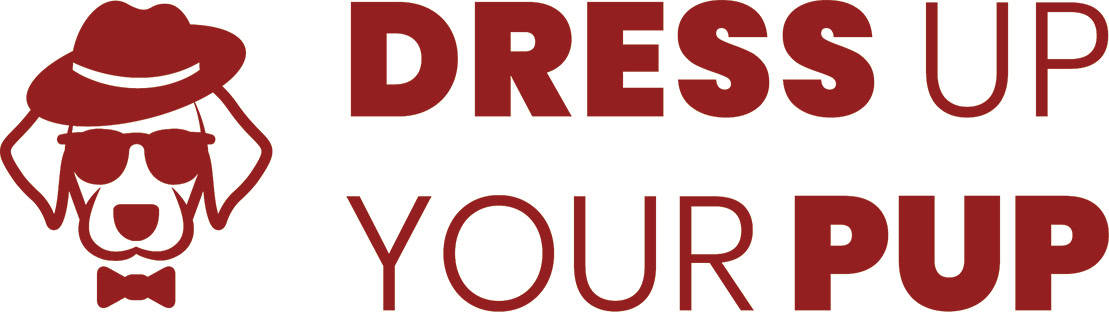 子犬をドレスアップ