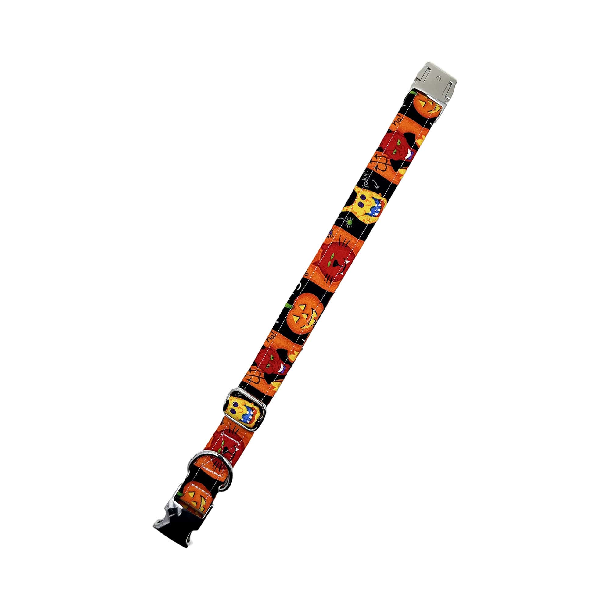 Pumpkin Patch Monsters Halloween Dog Collar