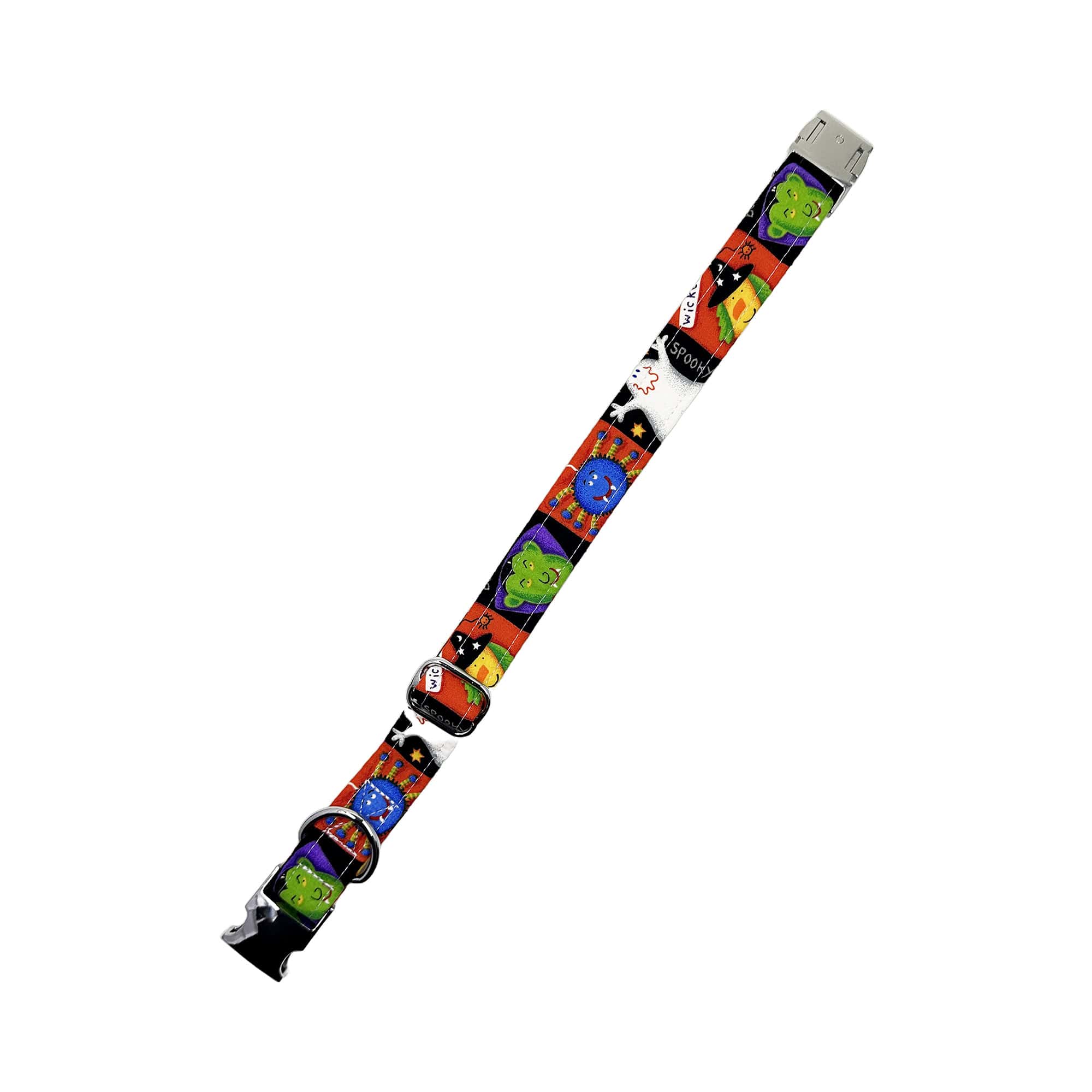 Spooky Little Monsters Halloween Dog Collar