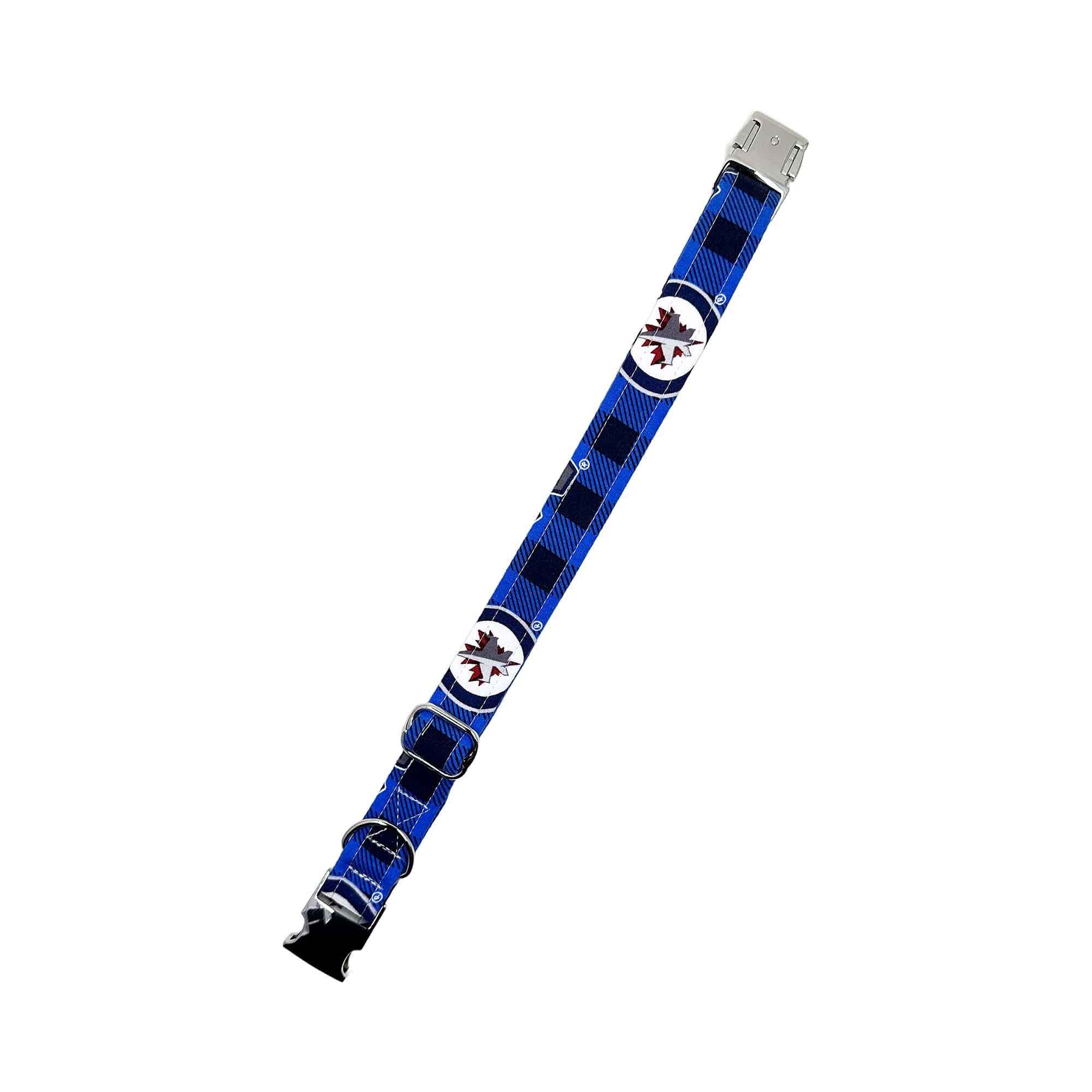 Winnipeg Jets Buffalo Check Dog Collar